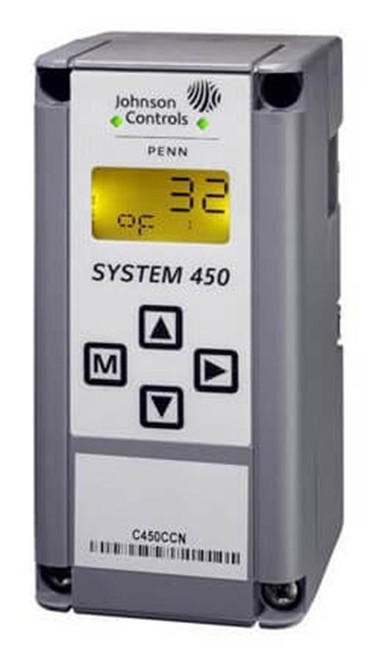 Johnson Controls C450CEN-1C, electronic control unit with digital display and control buttons.