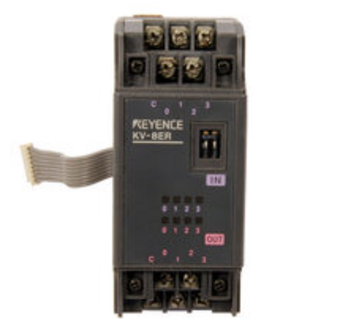 Keyence KV-8ER PLC Expansion Unit, 4 Inputs And 4 Relay Output [New]