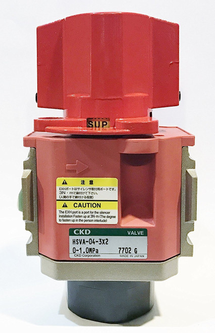 CKD Corp HSVA-06-3X2 HSV Manual Air Pneumatic Switching Valve With Lockout [New]