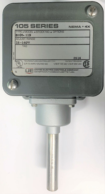 United Electric Controls B105-119