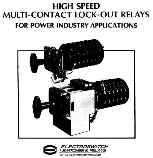 Electroswitch 7810E Industrial Relay Series 24 Lock-out Relay, Manual-Reset LOR [New]