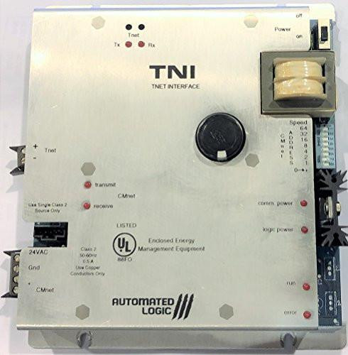 Automated Logic TNI REFURBISHED, industrial control device with various input and output ports and a large rotary switch.