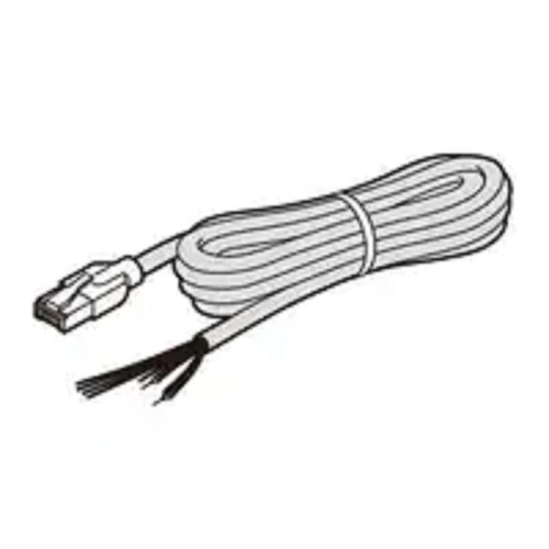 Keyence SJ-C5U REFURBISHED, image of a coiled electronic cable with a connector on one end.