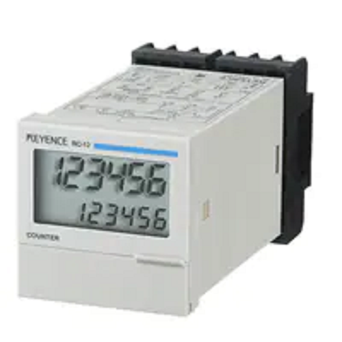 Keyence RC-12 Electronic Preset Counter, 48-mm 6-Digit 7-Segment LCD [Refurbished]