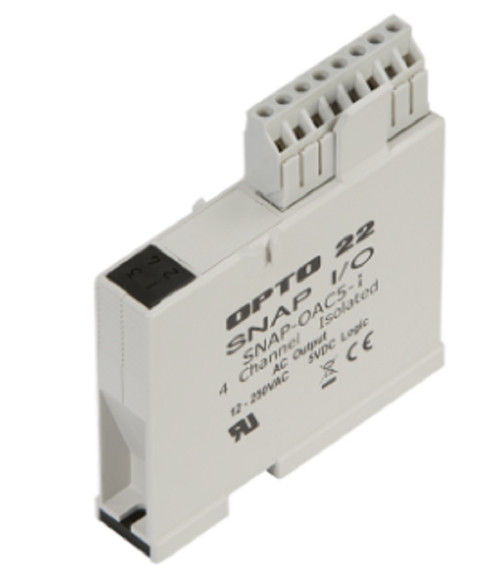 Opto 22 SNAP-OAC5-I SNAP 4-Ch Isolated 12-250 VAC Digital Discrete Output Module [Refurbished]