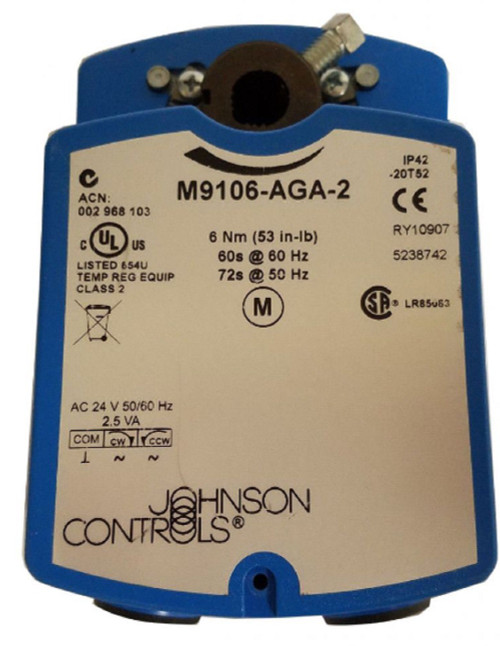 Johnson Controls M9106-AGA-2 M9106 24 VAC Electric Non Spring Return Actuator [New]