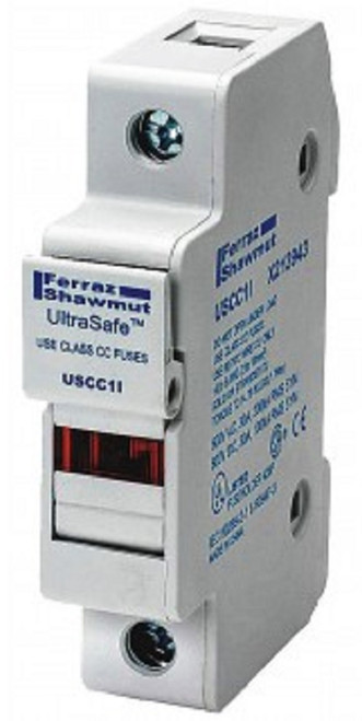Mersen Ferraz Shawmut USCC1I Class CC Fuseholder, 1-Pole, UltraSafe Fuse Holder [New]