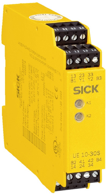 Sick UE10-3OS3D0 6024918 Safety Relay, Plug In Screw Typ Terminals, 3NO, 1NC, 1 [Refurbished]