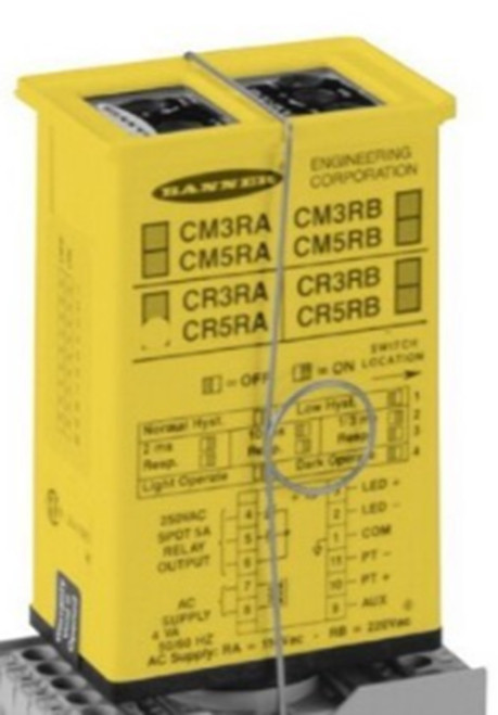 Banner CD5A 27553 Sensor, Amplifier Module, MAXI-AMP CD Series, SPST [New]