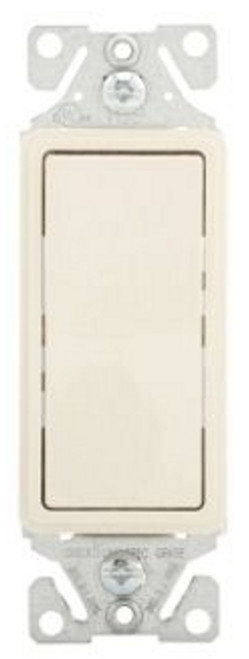 Eaton 7501LA-BX-LW 15A 1-Pole Rocker Light Switch , Light Almond [New]
