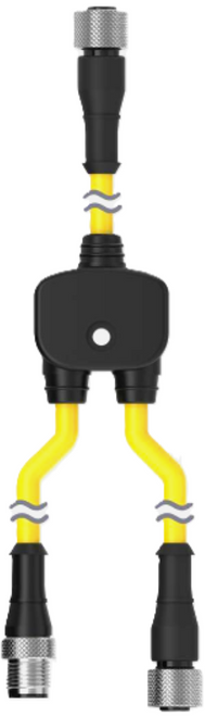 Banner CSS-M12F81M12M81M12F81 20606 Splitter 3 Connector Cordset [New]