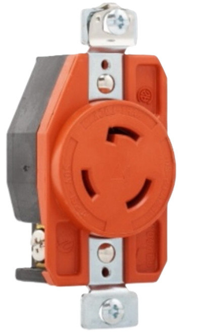 Arrow Hart Eaton AHIGL530R Locking Receptacle, NEMA L5-30, Orange [New]
