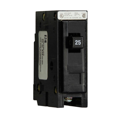 Eaton BAB1025 Thermal Magnetic Circuit Breaker 25A,10 kAIC, 1-Pole, 120/240 [New]