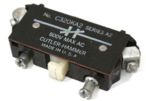 Cutler-Hammer C320KA2 Auxiliary Contact, Freedom Series, 1NC Configuration [New]
