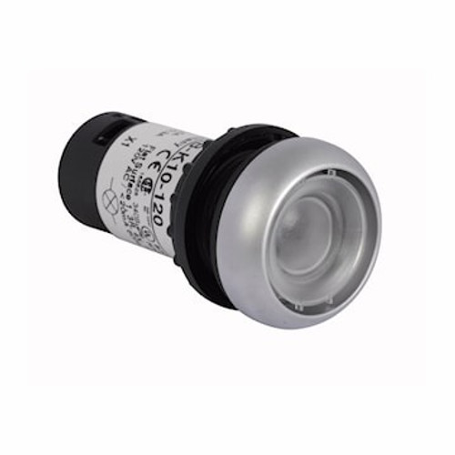 Eaton C22-DL-XW-K10-24 Illuminated Pushbutton Switch, 22.5mm, 1NO, 24 VAC/DC [New]
