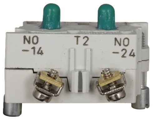 Cutler-Hammer Eaton 10250T2C Pushbutton Contact Block, 2NO [New]