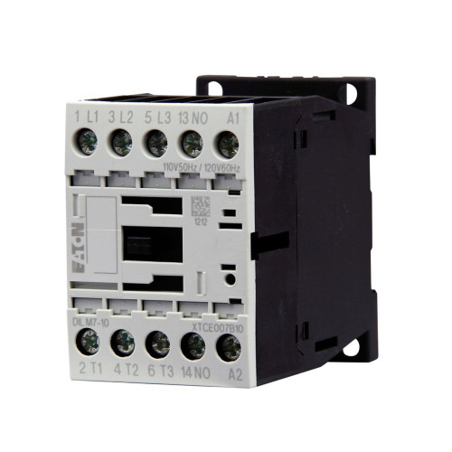 Eaton XTCE007B10H IEC Contactor, 7A, 240 Vac, 50 Hz, 277V 60 Hz, 1NO, 7A [New]