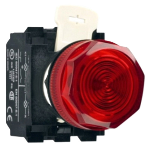 Eaton E22H2X10 Assembled Indicating Light, Red Plastic, 120/110 Vac/dc [New]