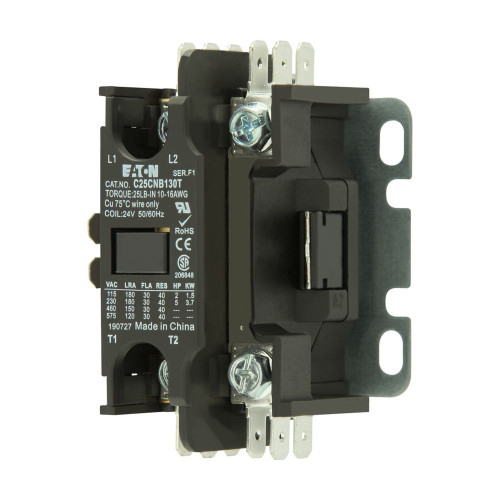 Eaton C25CNB130H Definite Purpose Contactor, Quick, 30A, 440-480 Vac [New]