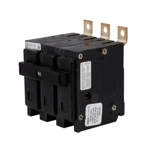 Eaton BAB3090HS Quicklag Industrial Thermal-Magnetic Circuit Breaker, 90A [New]