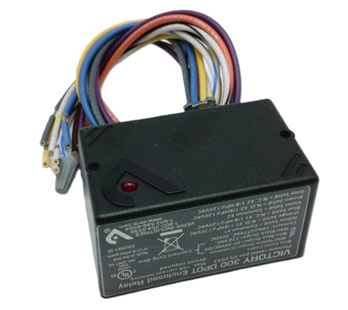 Veris V300 Victory 300 Enclosed Relay, 20 to 30 VAC/VDC, 120 VAC, DPDT [New]