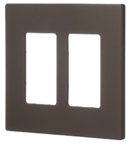 Eaton PJS262RB-F-LW 2-Gang Oil-Rubbed Bronze Screwless Wall Plate [New]