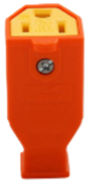 Eaton SA993O Straight Blade Connector, NEMA 5-15R, Orange [New]