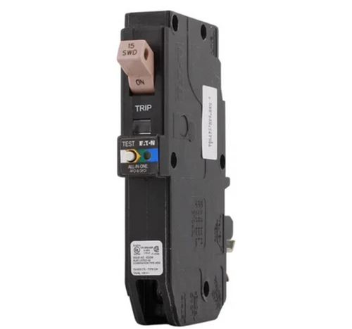 Eaton CHFN120AF Combo AFCI Circuit Breaker, Type CH, 20A, Pigtail, 10 kAIC [New]