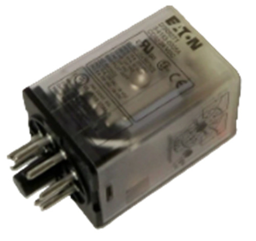 Eaton D3RR2T1 Relay, Octal Base, DPDT, 24VDC Coil [New]