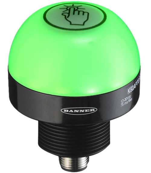 Banner K50APTGXDQ 24981 EZ-LIGHT 1-Color Touch Sensor, Job Light [New]