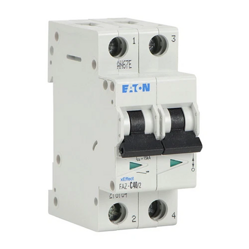 Moeller Eaton FAZ-C40/2 278764 Miniature Circuit Breaker, 40A, 2-Pole, C Curve [New]