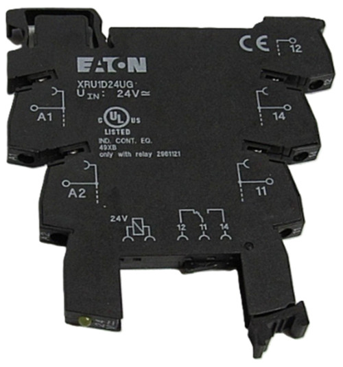 Eaton XRU1D24UG High Current Terminal Block Relay, 120V, 110 Vdc [New]