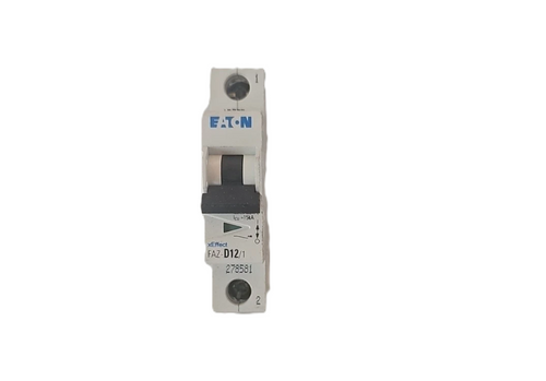 Moeller Eaton FAZ-D12/1 278581 Miniature Circuit Breaker, 12A, 1-Pole [New]