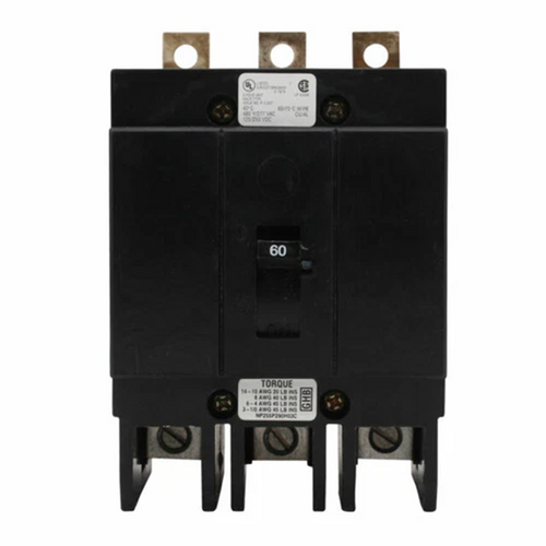 Eaton GHB3060 Circuit Breaker, Type GHB, 60A, 3-Pole, 480Y/277 Vac, G-Frame [New]