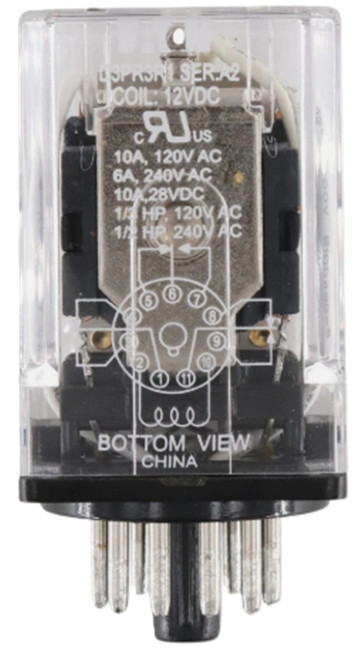 Eaton D3PR3R1 General Purpose Relay, 11 Pin, 3PDT, 16A [New]