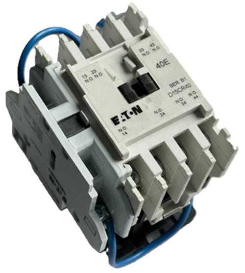 Eaton D15CR40T1B Multi-Pole Machine Tool Relay, 24 Vdc Coil, 4NO [New]