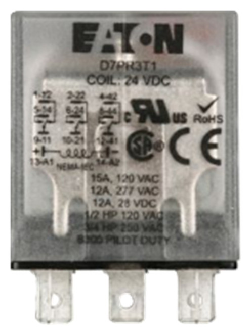 Eaton D7PR3T1 General Purpose Relay, 240V Coil, 3PDT [New]