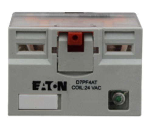 Eaton D7PF4AT Plug-In Relay, 24V Coil, 4PDT, 15A [New]