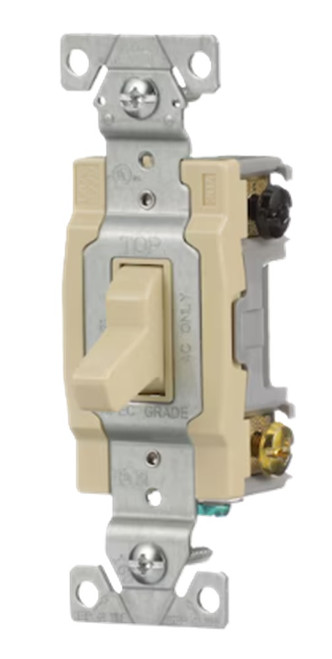 Eaton CSB420V-BX-LW Toggle Light Switch, 20A, 4-Way, Ivory [New]