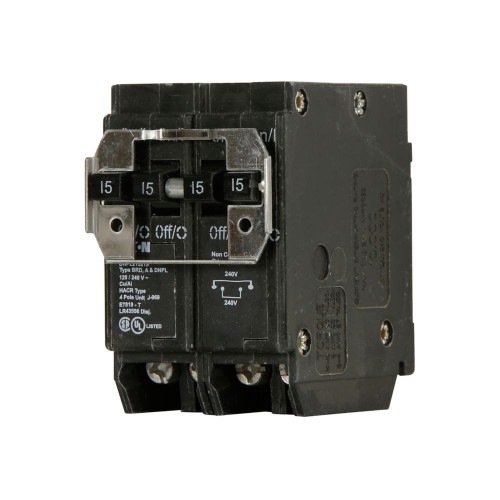 Eaton DNPL154015 Circuit Breaker, CMP CPL, Quadplex Independent Trip, 2x 15A 2x 40A [New]