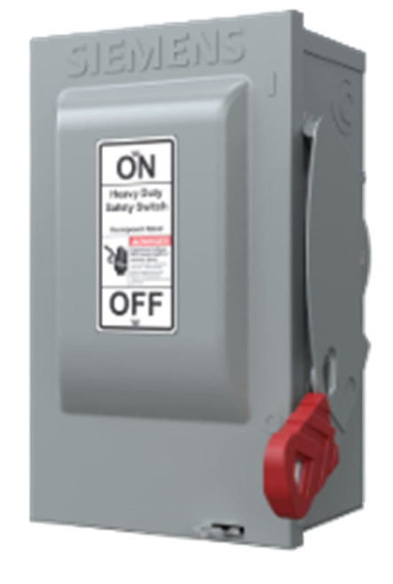 Siemens HNF361 Heavy Duty Safety Disconnect Switch, 30A 3P 600V 3W [New]