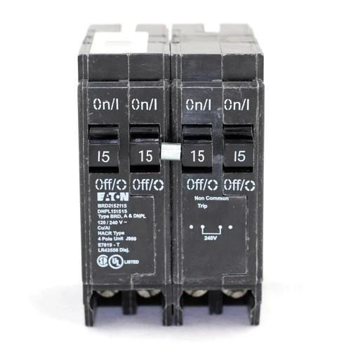 Eaton DNPL151515 Quad Circuit Breaker, Type BR, 15A [New]