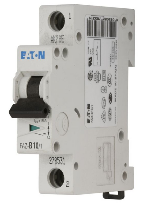Moeller Eaton FAZ-C15/1-NA-DC-SP 167156 Miniature Circuit Breaker, 15A, 1P [New]