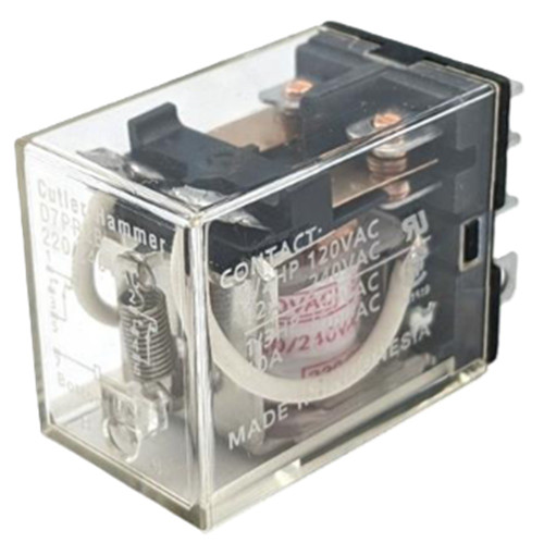 Eaton D7PR2B Relay, DPDT, 220/240V Coil [New]