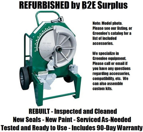 Greenlee 555EC 06902 Classic Electric Bender With Shoe Group for 1/2 - 2 EMT [Refurbished]