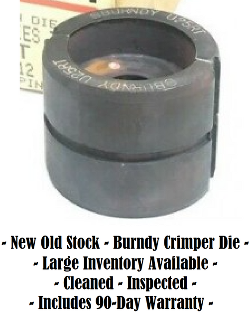 Burndy Hubbell U28RT 12 Ton U Crimper Die, Copper, 4/0 AWG, Y35 Y39 Y46 Y804 [New]