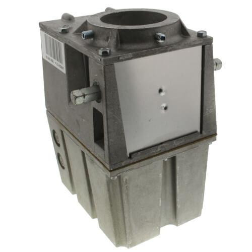 Honeywell product, industrial mechanical component with metallic and gray parts.