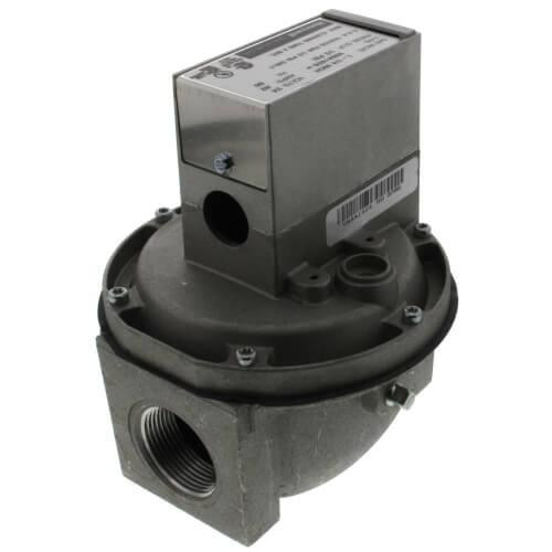 Honeywell industrial valve, metal component with electronic control unit on top