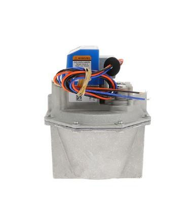 Honeywell product, an electronic device with wires and components mounted on a metallic base.
