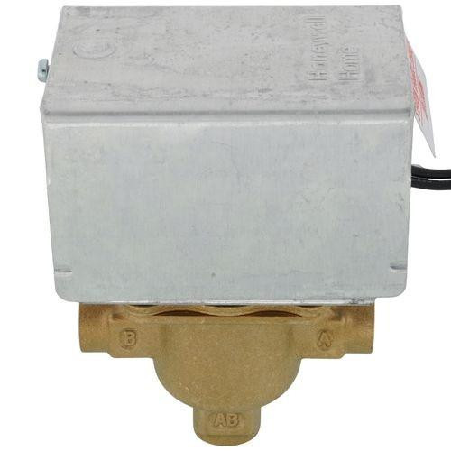 Honeywell, industrial electrical relay switch with metal casing and brass connection points.
